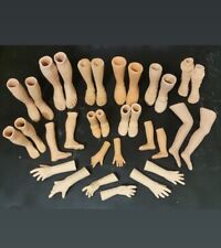 Coppia Mani o Piedi grezzi in Terracotta per personaggi Presepe varie misure