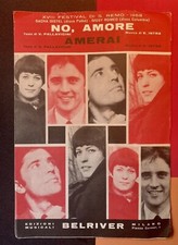 GIUSY ROMEO Giuni RUSSO RARO SPARTITO MUSICALE NO AMORE/ AMERAI Sanremo 1968