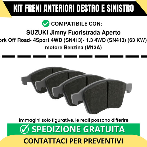 Pastiglie freno anteriori - anteriori, per