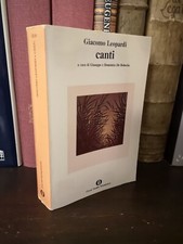 Leopardi CANTI cura Giuseppe