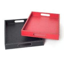 VASSOIO LUSSO ROSSO VERA PELLE