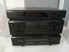Impianto Stero HiFi Sony HST-471 Doppio Deck Cassette Radio Amplificatore