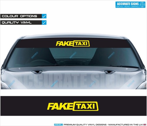 Fake taxi car sunstrip - taxi,