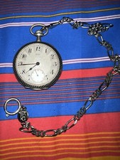 Orologio Tascabile,Argento Massiccio,Revisionato pagando 150€,Porta Fotografia