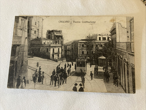 85a cartolina cagliari piazza - 85a,