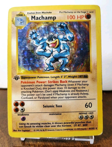 Pokemon machamp 102 holo - 8/102,