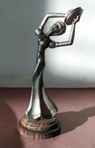 Statuina peltro cesellato - peltro, a