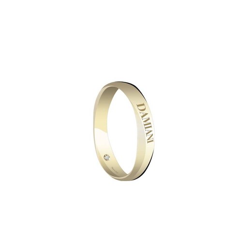 Anello fede damiani sand oro - anello,