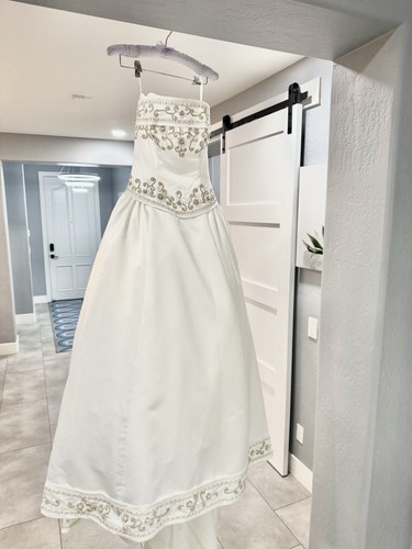 Abito sposa vintage raso - vintage,