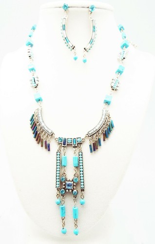 Set collana argento acrilico - set,