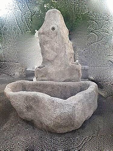 Fontana con vasca - fontana, giardino
