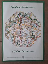 Erbaluce Caluso Passito Poster Piemonte Canavese Vino Asprovit Vintage '70 '80 