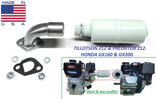 Short low profile exhaust - low,