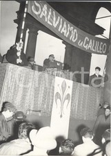 1959 FIRENZE Manifestazione per salvare le Officine Galileo *Foto 13x18 cm