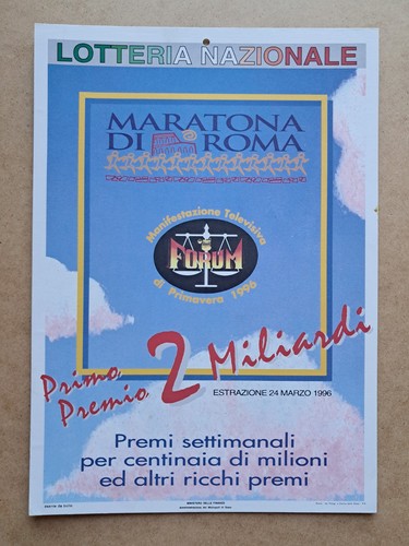 Locandina lotteria della