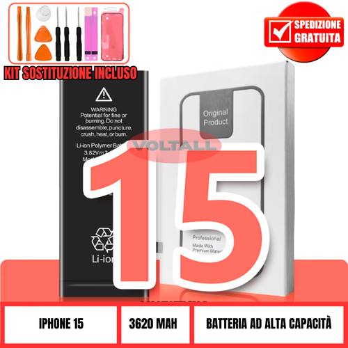 Batteria iphone maggiorata - iphone, 15