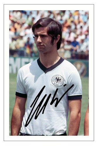 Gerd muller autografo firmato - gerd,