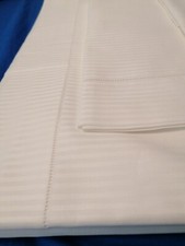 Completo letto matrimoniale MAXI in raso di cotone bianco 