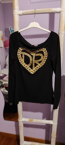Maglietta denny rose nera - denny, con