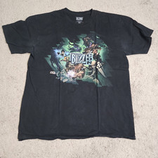 T-shirt nera Blizz Con 2015 taglia XL Blizzard Entertainment gioco artistico esclusivo