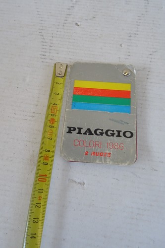 Tabella colori piaggio 1986 - tabella,