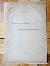 1915-Un' opera ignorata di Alessandro Algardi-ANGELO GATTI autografo-SCULTURA