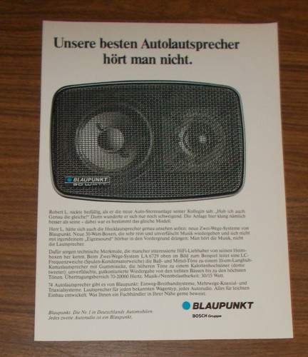 Rara pubblicità blaupunkt - pubblicità,