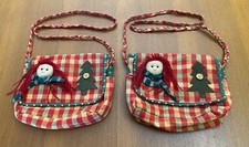 2 BORSETTE TRACOLLA PER BAMBINA COLORE SCOZZESE ROSSO