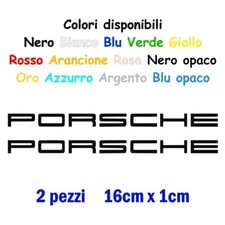 Adesivo PORSCHE prespaziato