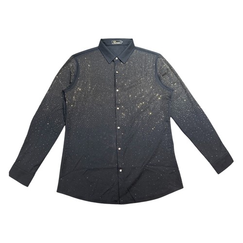 Camicia barocco nero oro con - nero/oro,