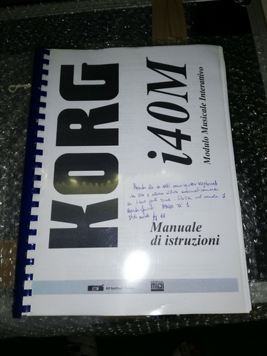 Korg i40m manuale italiano - korg,