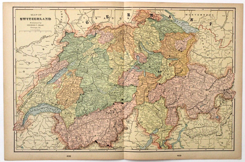 Svizzera antica mappa - "svizzera",