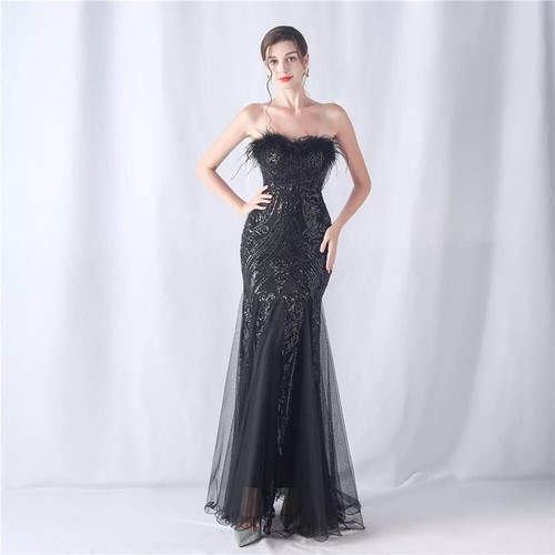 Vestito abito elegante lungo - elegante,