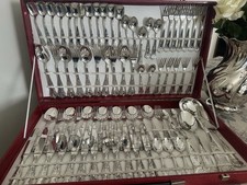 Set Posate 12 Persone Arg 800 Vintage (76 Pezzi)