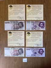 LOTTO 4 BANCONOTE LIRE 100000