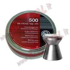PIOMBINI GECO DIABOLO CAL 4.5 mm TESTA PIATTA 500 PZ PER PISTOLA SOFTAIR PALLINI