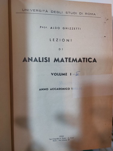 Ghizzetti lezioni analisi - ghizzetti,