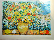 MICHELE CASCELLA Incisione (cm 65x87)-Prova d'Autore-NATURA MORTA CON VASO+