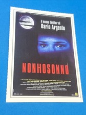 NONHOSONNO - DARIO ARGENTO , 2000 Locandina - Poster