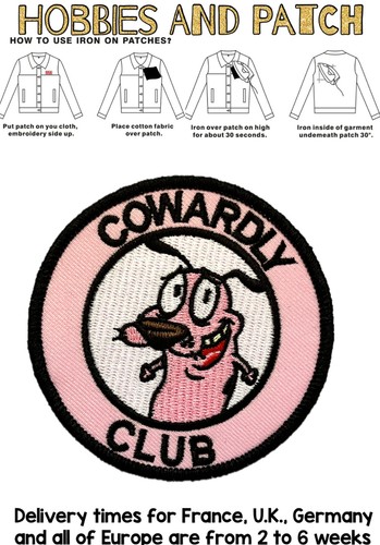 Patch cowardly club leone cane - club,