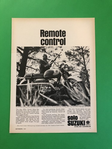 1967 suzuki sting ray - suzuki,