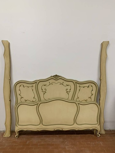 Antico letto veneziano - letto, laccato
