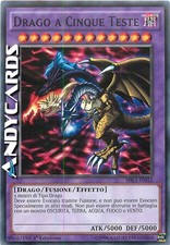 DRAGO A CINQUE TESTE • (Five-Headed Dragon) • Comune • MIL1 IT012 • 1Ed • Yugioh