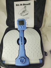 New Sit-N-Stroll Deluxe Portable Foot Exerciser Stepper With Lcd Counter And Bag