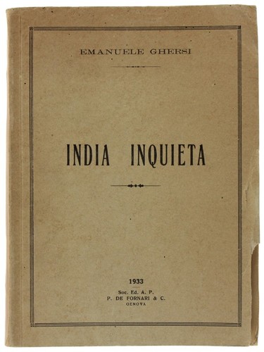India inquieta ghersi emanuele - india,