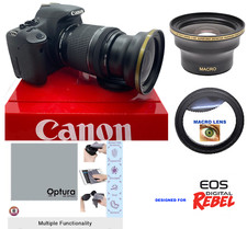 X31 OBIETTIVO FISHEYE ULTRA WIDE SPORTIVO PER CANON REBEL T5I T5 T6 T7 7D 80D 60D 7D I