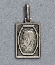 Medaglia devozionale in argento sterling Unoaerre Maria Vergine Arte Sacra