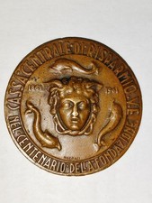 MEDAGLIA CENTENARIO BANCA = CASSA CENTRALE DI RISPARMIO VITTORIO EMANUELE = 