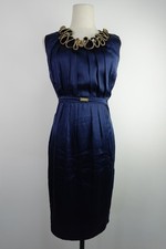 ELISABETTA FRANCHI ABITO VESTITO DONNA TG 42 DRESS WOMAN MADE IN ITALY  SETA