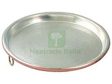 1PZ TEGLIA IN RAME STAGNATO PER FARINATA CM.38X2H.: